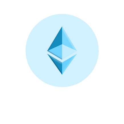 ethereum logo blue