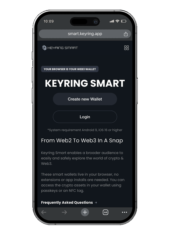 Send-Token-using-keyring-smart